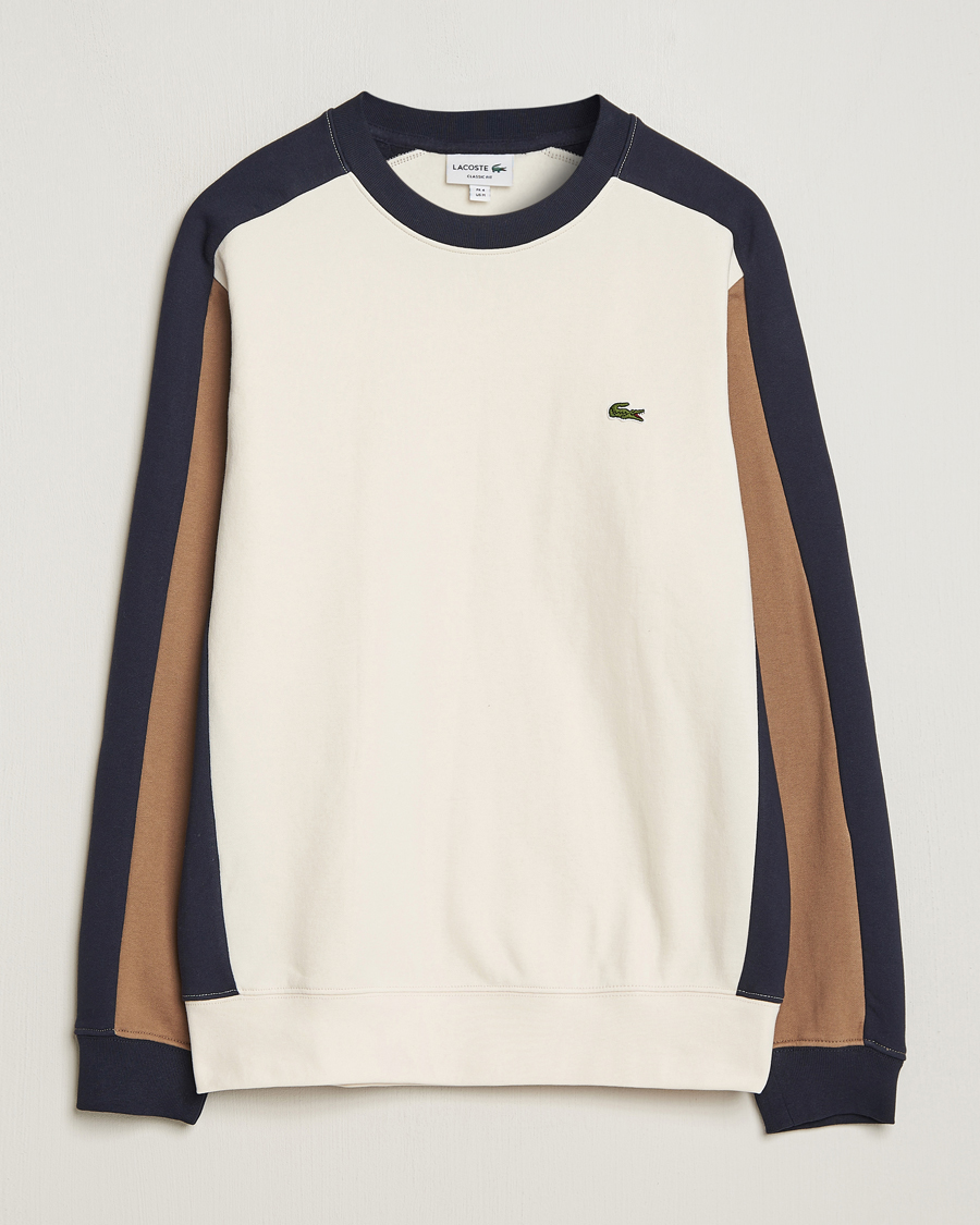 Hombres | Jerséis y prendas de punto | Lacoste | Colorblocked Crew Neck Sweatshirt Lapland/Cookie