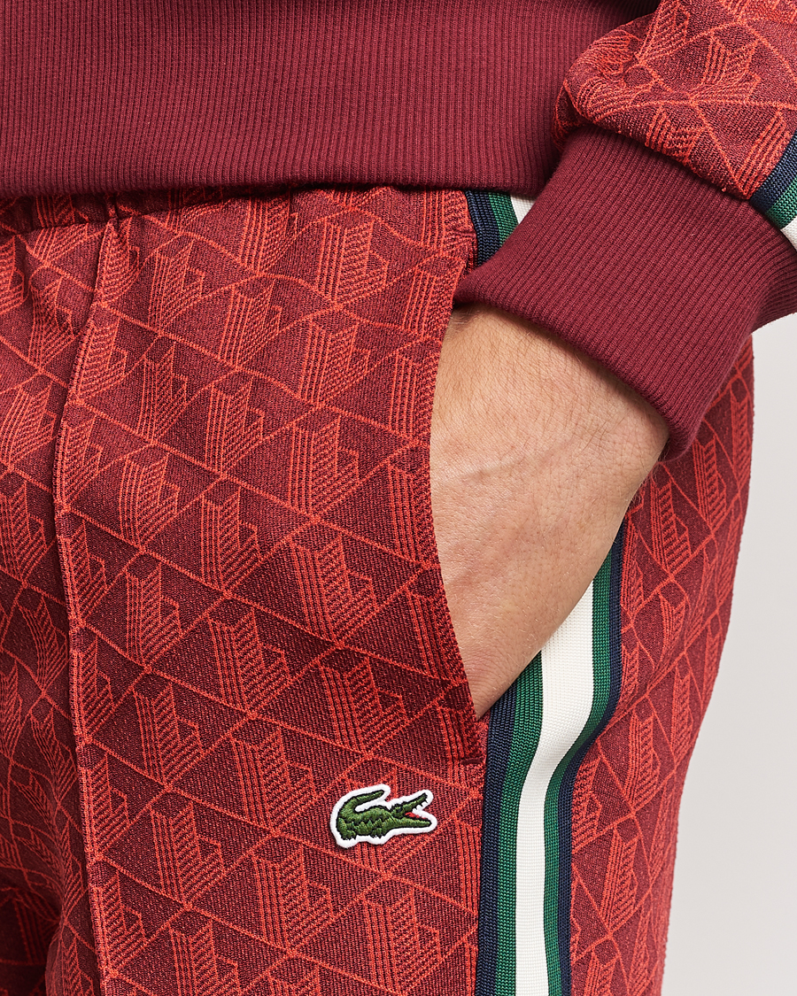 Hombres | Pantalones | Lacoste | Monogram Trackpants Pinot/Red
