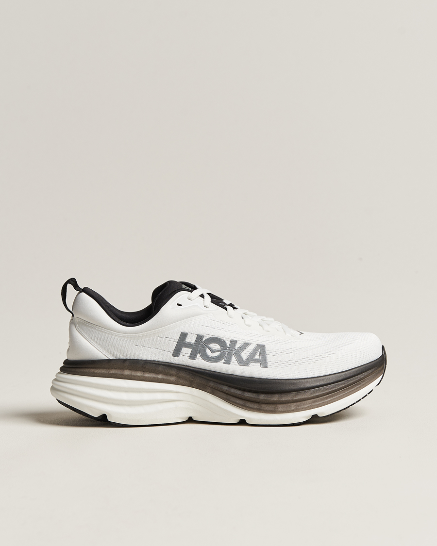 Hombres | Hoka Bondi 8 White/Black | Hoka | Bondi 8 White/Black