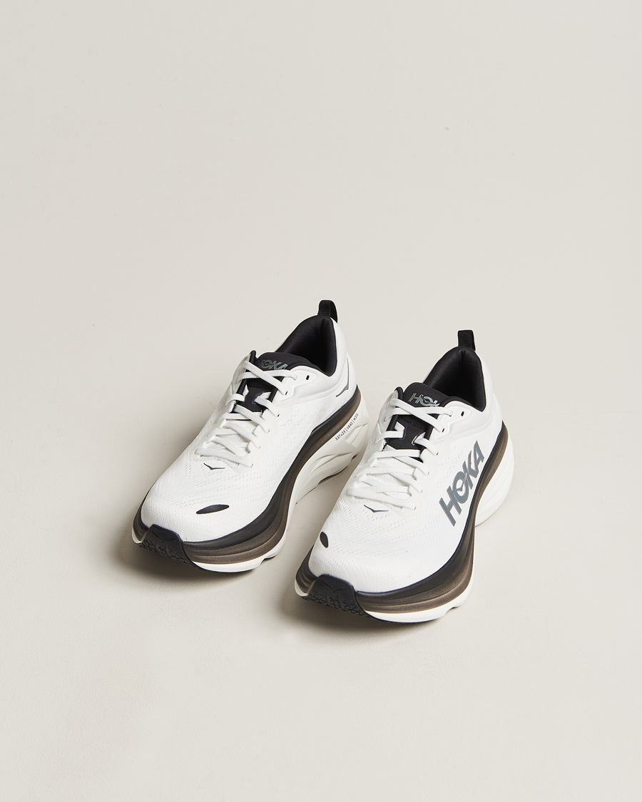 Hombres | Hoka Bondi 8 White/Black | Hoka | Bondi 8 White/Black