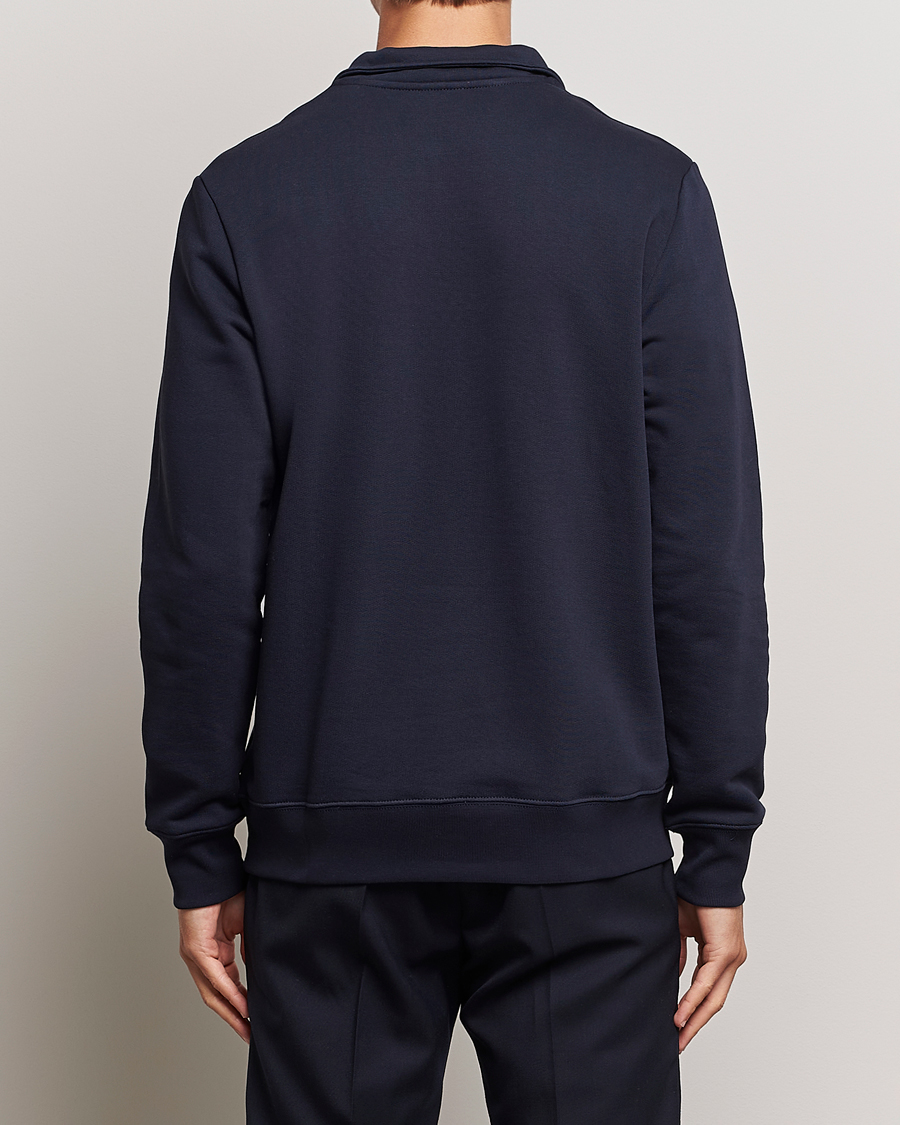 Hombres | Jerséis y prendas de punto | PS Paul Smith | Zebra Organic Cotton Sweat Half Zip Navy