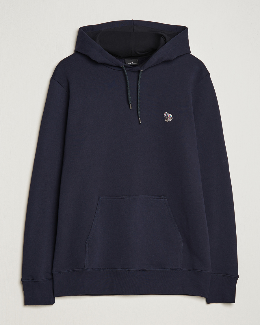 Hombres | Jerséis y prendas de punto | PS Paul Smith | Zebra Organic Cotton Hoodie Navy