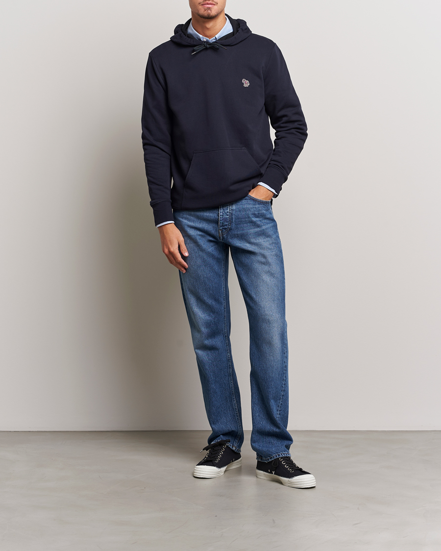 Hombres | Jerséis y prendas de punto | PS Paul Smith | Zebra Organic Cotton Hoodie Navy