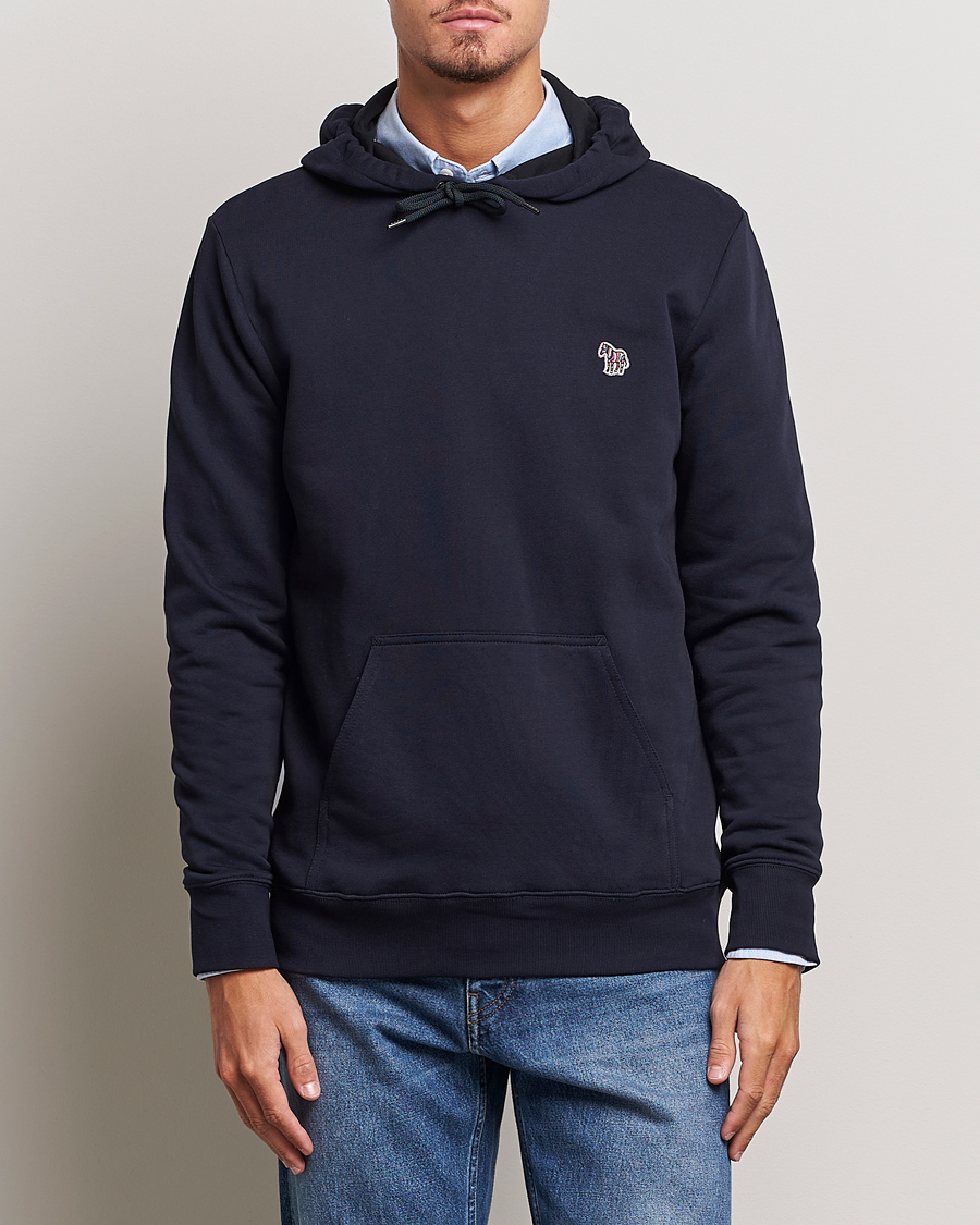 Hombres | Jerséis y prendas de punto | PS Paul Smith | Zebra Organic Cotton Hoodie Navy