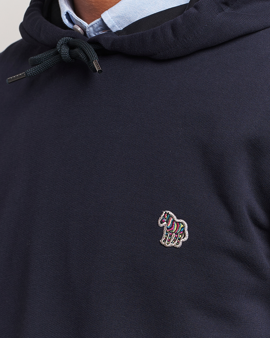 Hombres | Jerséis y prendas de punto | PS Paul Smith | Zebra Organic Cotton Hoodie Navy