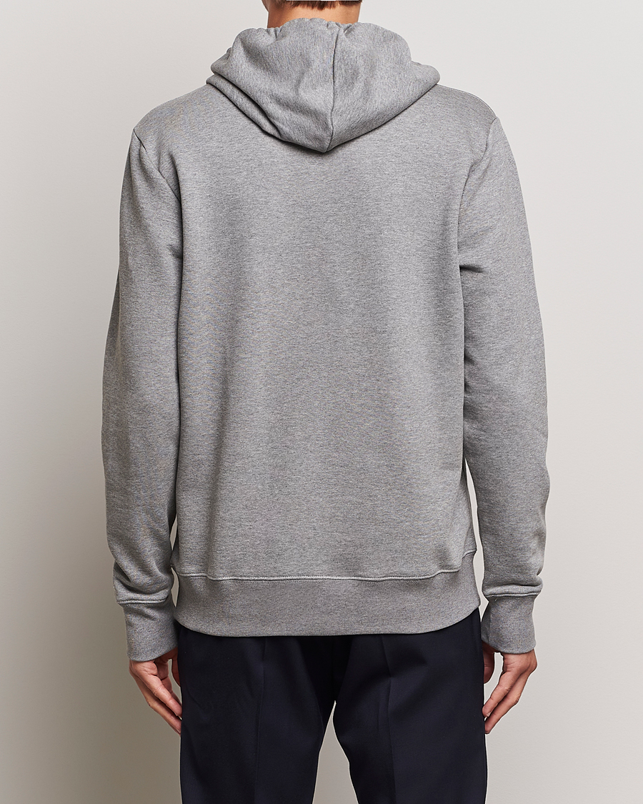 Hombres | Jerséis y prendas de punto | PS Paul Smith | Zebra Organic Cotton Hoodie Grey Melange
