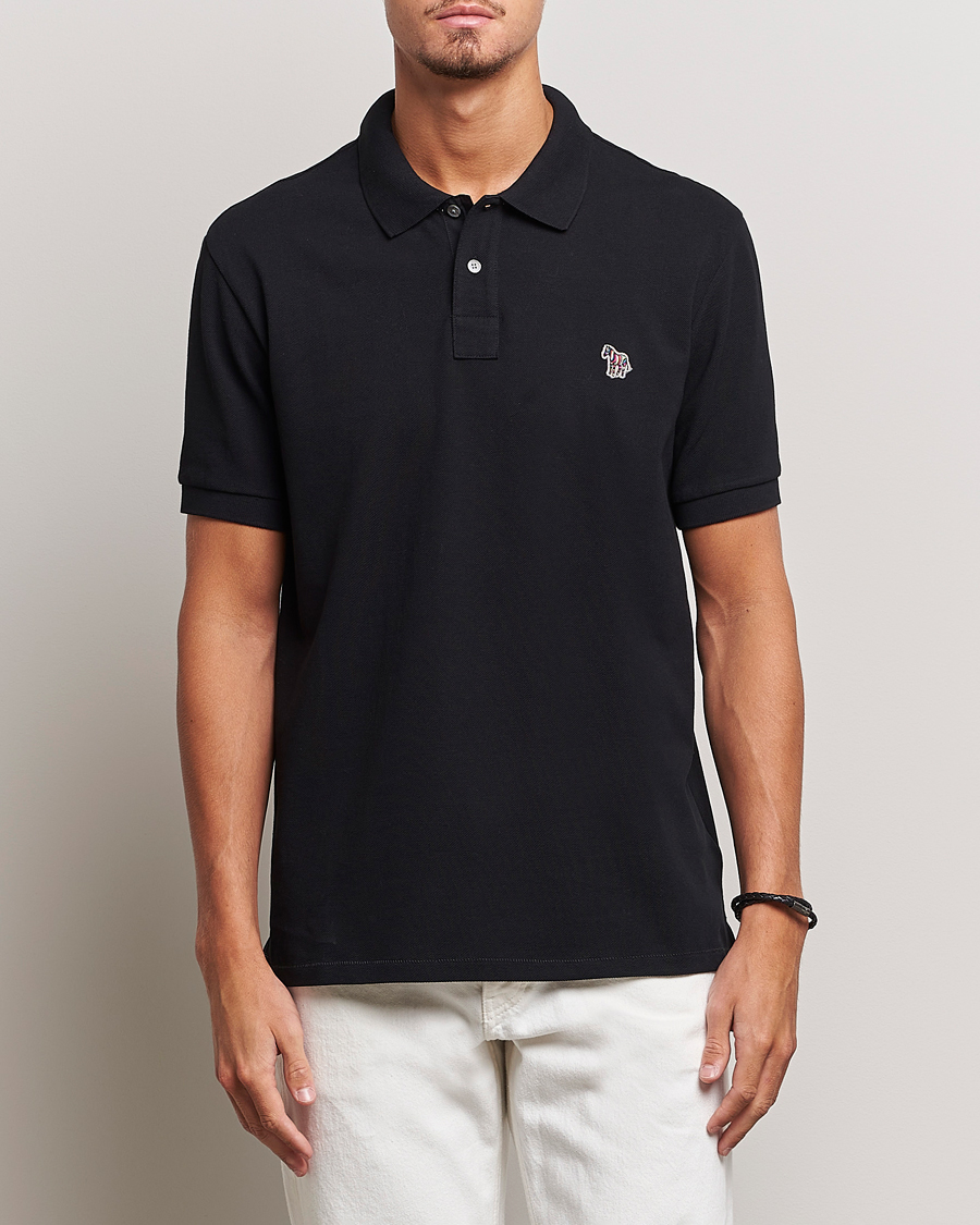 Hombres | Best of British | PS Paul Smith | Regular Fit Zebra Polo Black