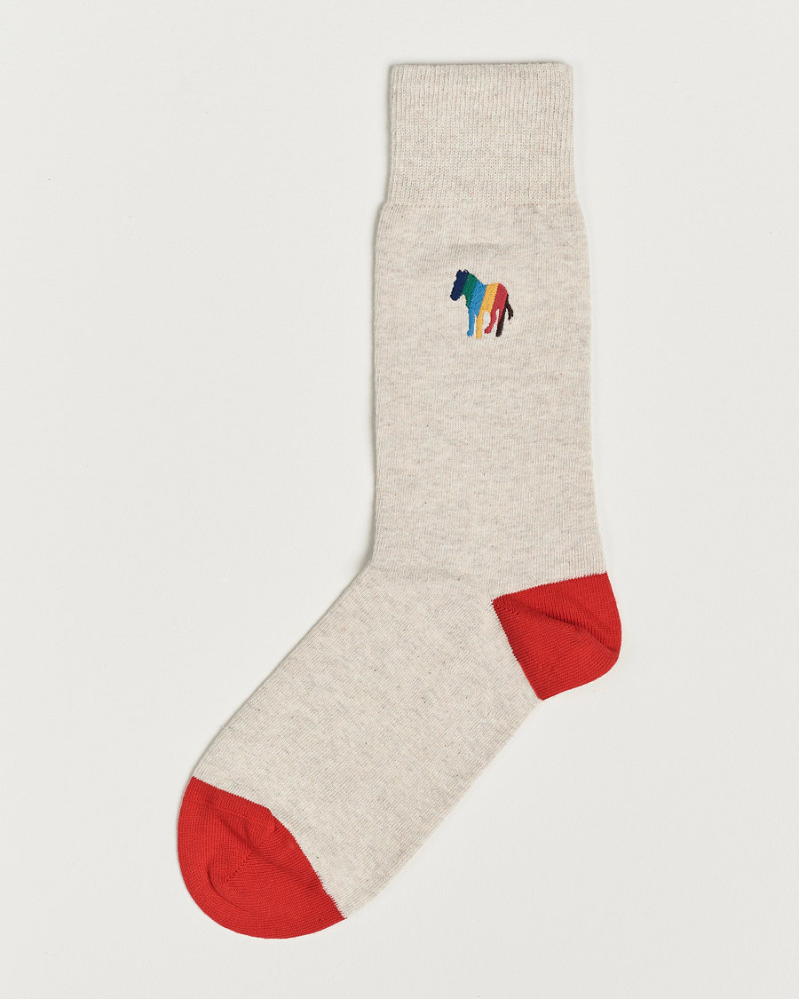 Hombres | Ropa interior y calcetines | Paul Smith | Bold Zebra Socks Beige