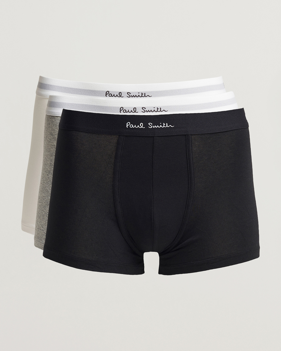 Hombres | Ropa interior y calcetines | Paul Smith | 3-Pack Trunk White/Black/Grey