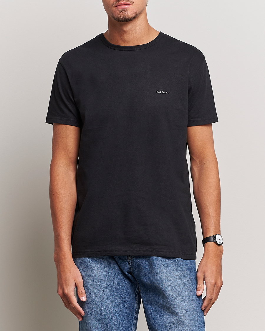 Hombres | Camisetas negras | Paul Smith | 3-Pack Crew Neck T-Shirt Black/Grey/White