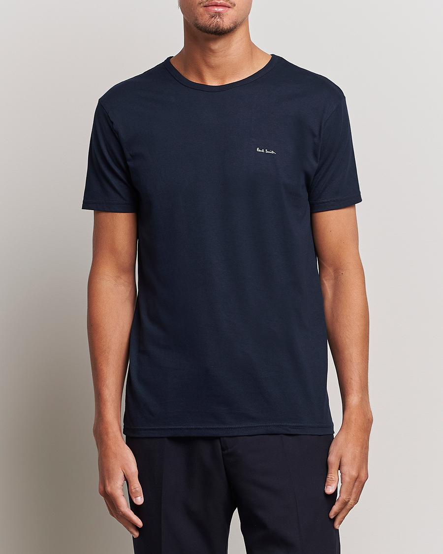 Hombres | Ropa | Paul Smith | 3-Pack Crew Neck T-Shirt Black/Navy/White