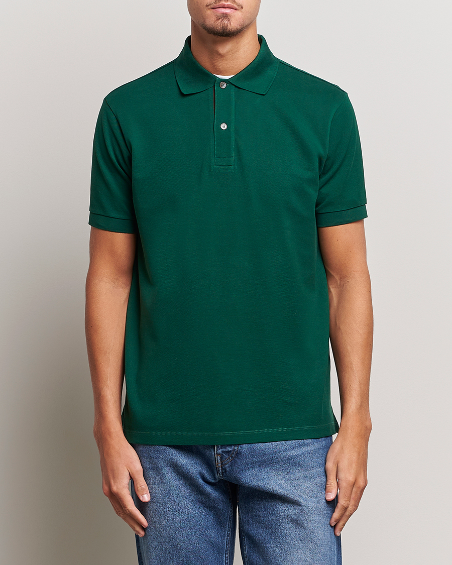 Hombres | Polos | Paul Smith | Placket Stripe Polo Green