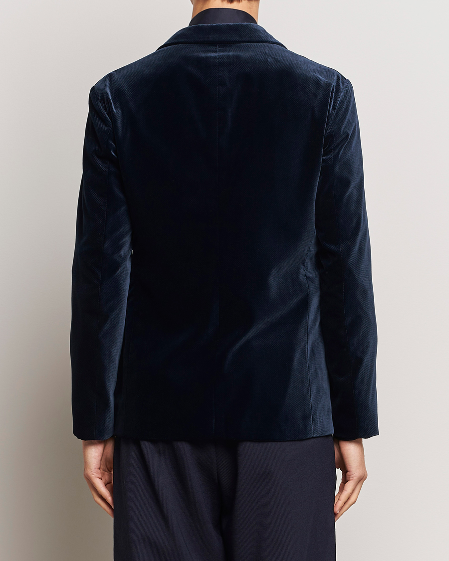 Hombres | Blazers | Giorgio Armani | Velvet Micro Blazer Navy