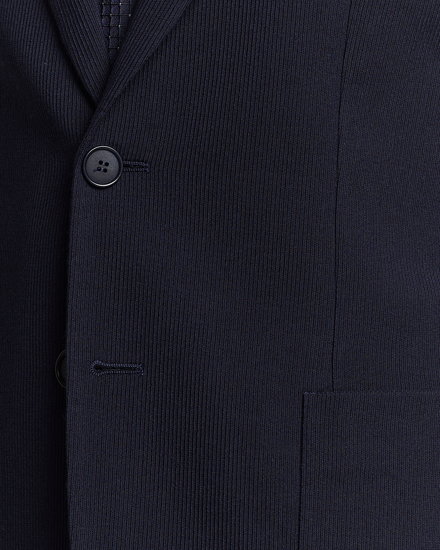 Hombres | Blazers | Giorgio Armani | Wool Stretch Blazer Navy