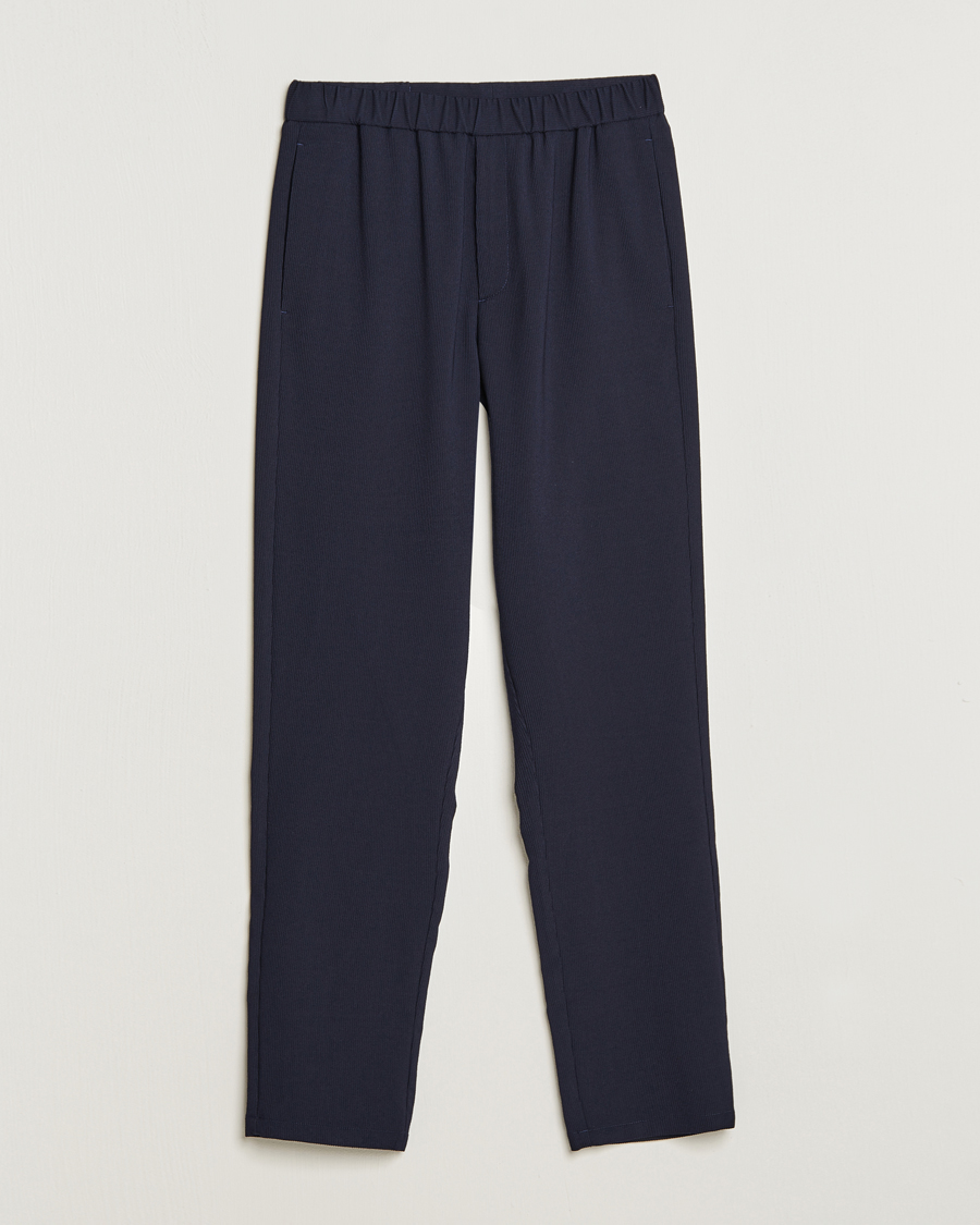 Hombres | Pantalones | Giorgio Armani | Wool Stretch Trousers Navy