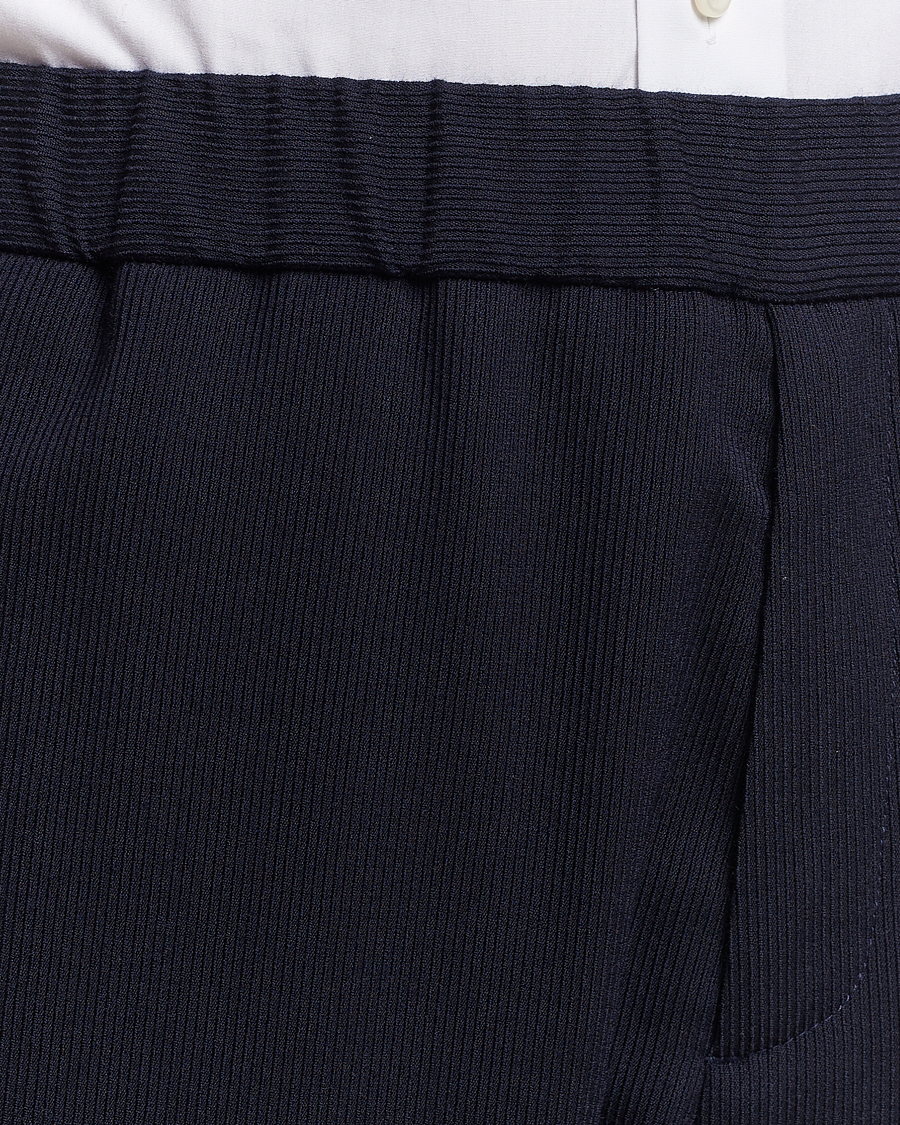 Hombres | Pantalones | Giorgio Armani | Wool Stretch Trousers Navy