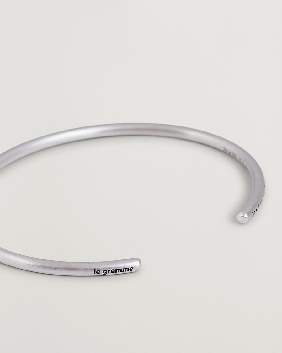 Hombres | LE GRAMME Bangle Bracelet Brushed Sterling Silver 7g | LE GRAMME | Bangle Bracelet Brushed Sterling Silver 7g