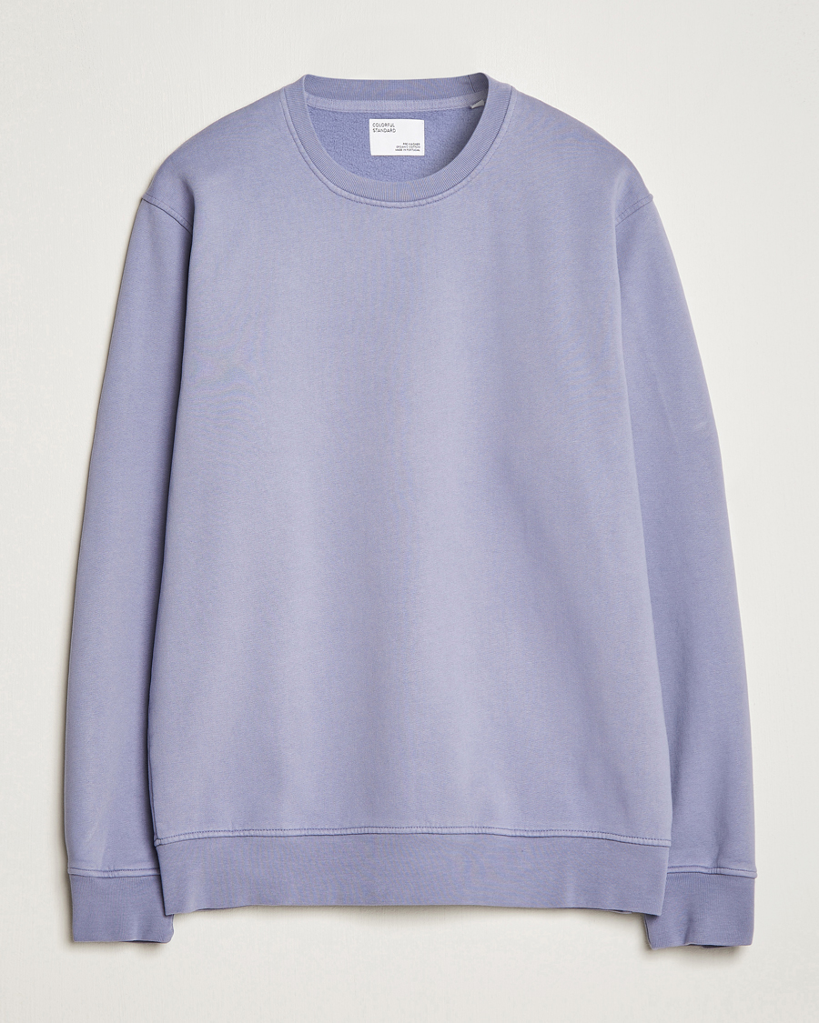 Hombres | Jerséis y prendas de punto | Colorful Standard | Classic Organic Crew Neck Sweat Purple Haze