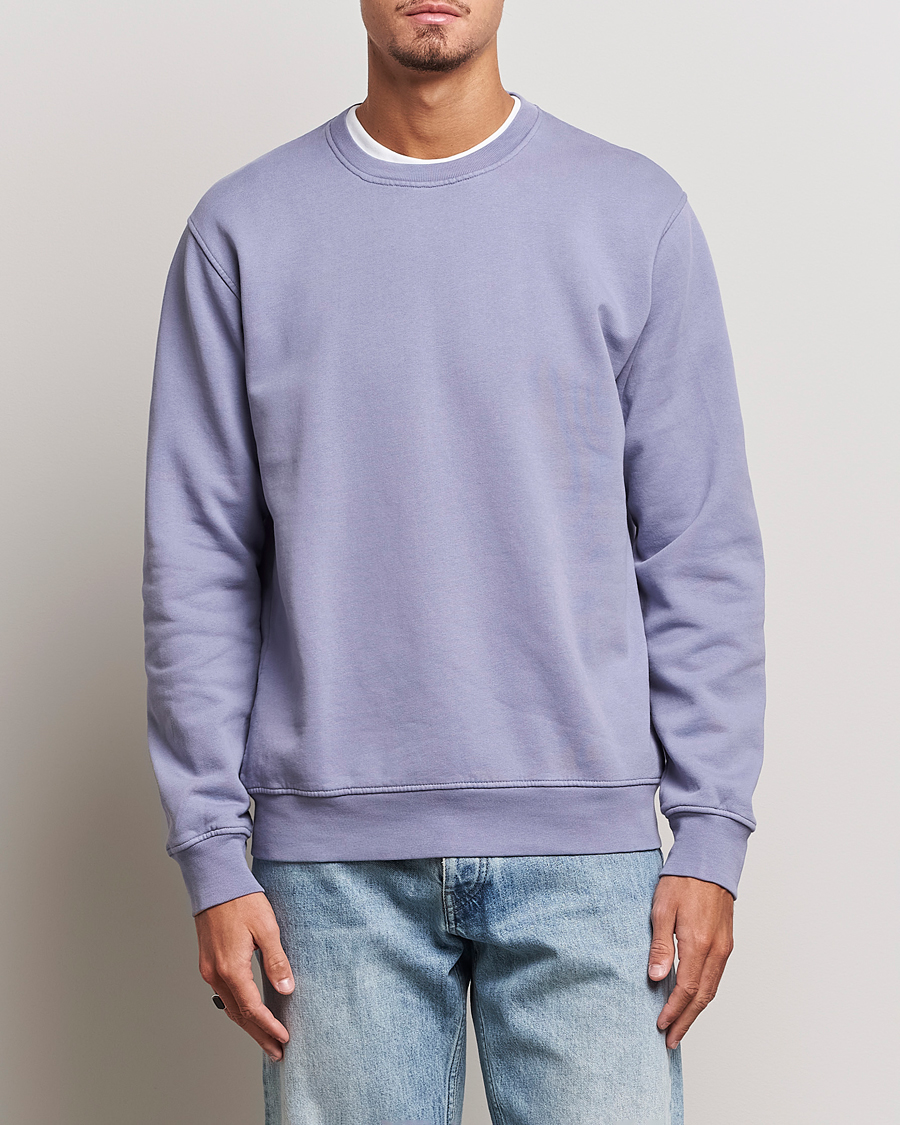 Hombres | Jerséis y prendas de punto | Colorful Standard | Classic Organic Crew Neck Sweat Purple Haze