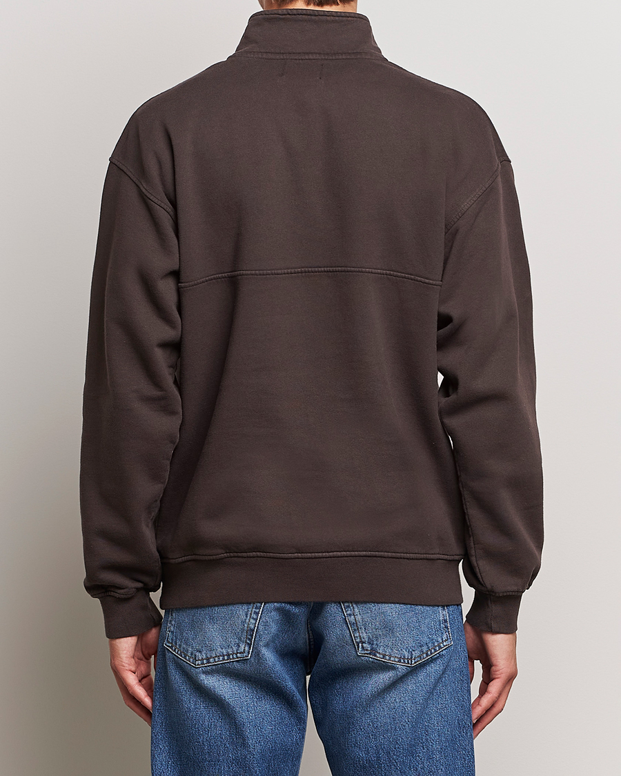 Hombres | Jerséis y prendas de punto | Colorful Standard | Classic Organic Half-Zip Coffee Brown