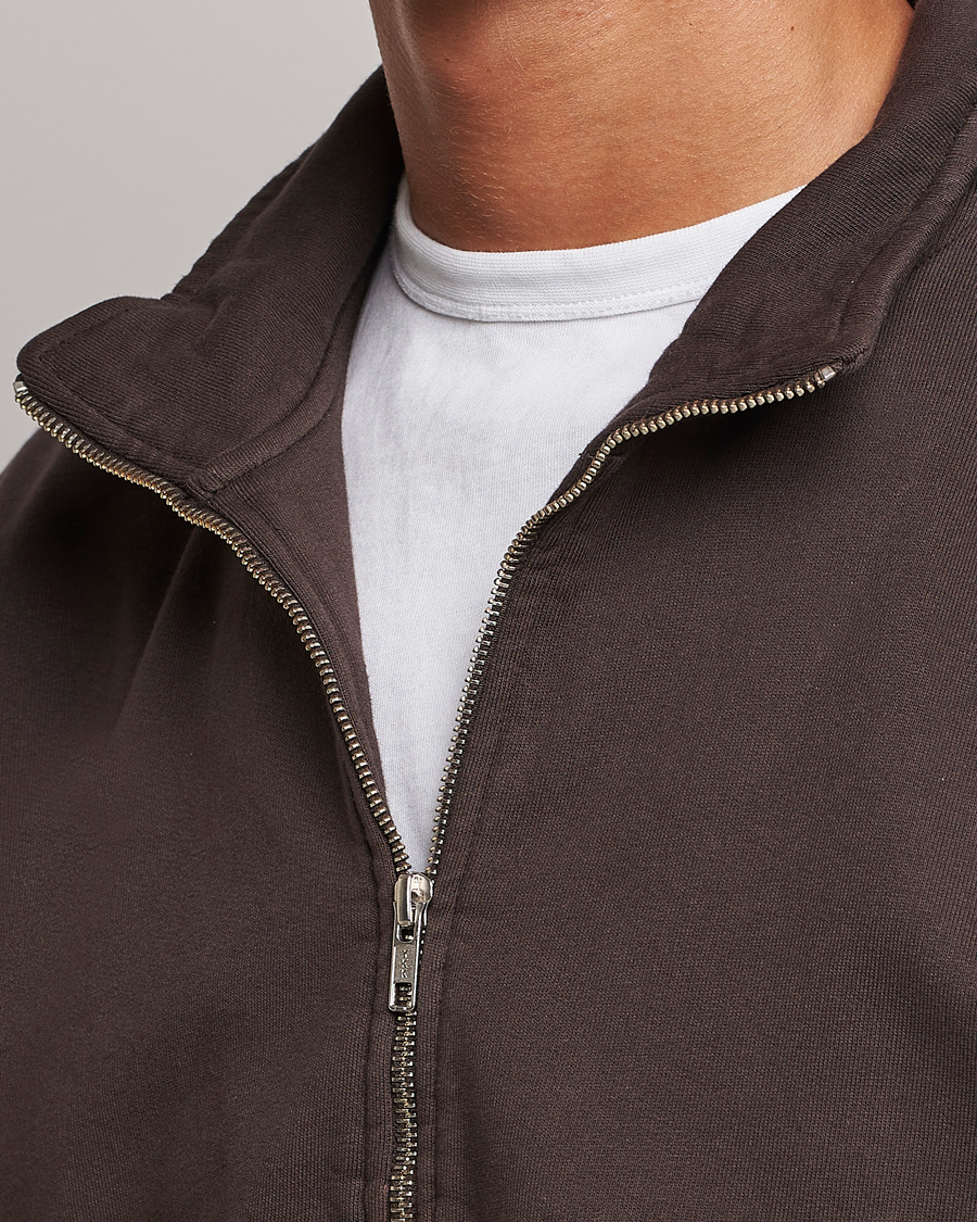 Hombres | Jerséis y prendas de punto | Colorful Standard | Classic Organic Half-Zip Coffee Brown