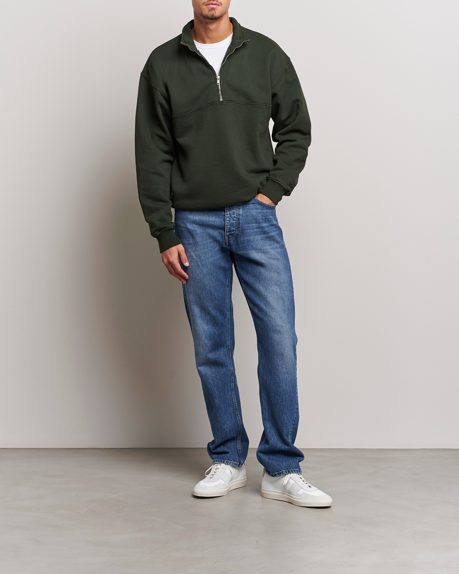 Hombres | Jerséis y prendas de punto | Colorful Standard | Classic Organic Half-Zip Hunter Green