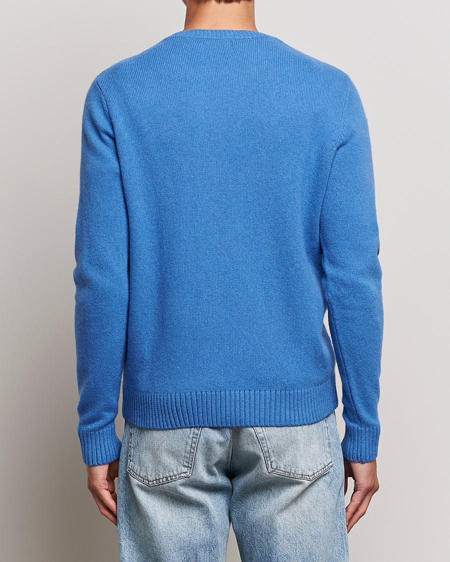 Hombres | Jerséis y prendas de punto | Colorful Standard | Classic Merino Wool Crew Neck Pacific Blue