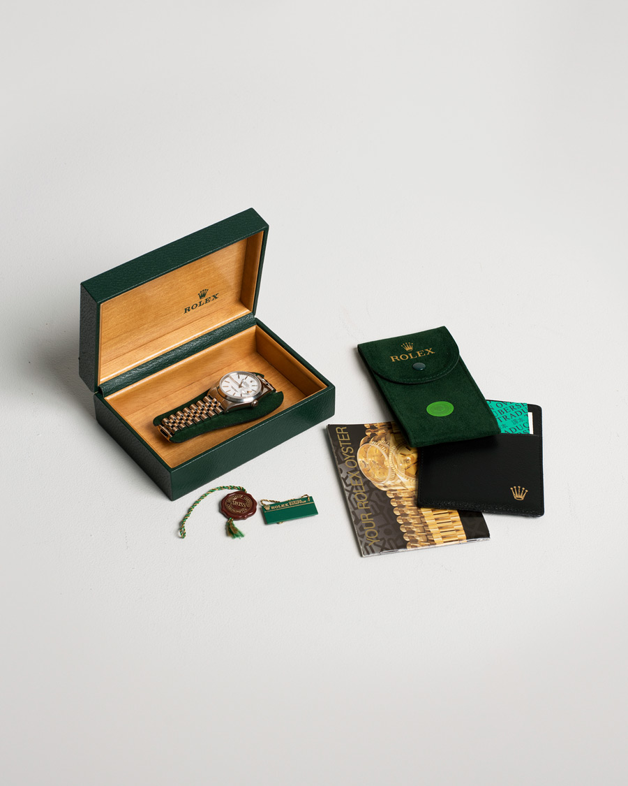 Hombres | Rolex Pre-Owned Datejust 16200 Oystert Perpetual Steel White Steel White | Rolex Pre-Owned | Datejust 16200 Oystert Perpetual Steel White Steel White