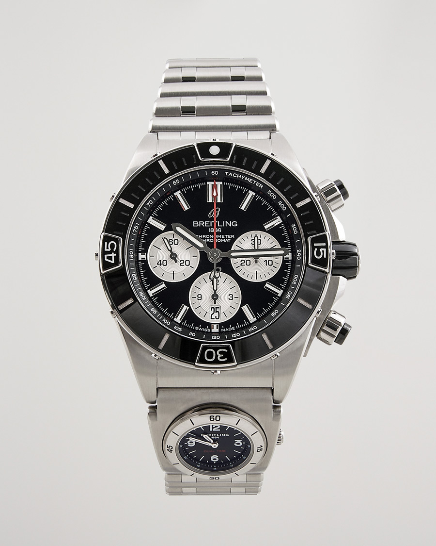 Hombres | Breitling Pre-Owned Super Chronomat B01 44 Steel Black | Breitling Pre-Owned | Super Chronomat B01 44 Steel Black