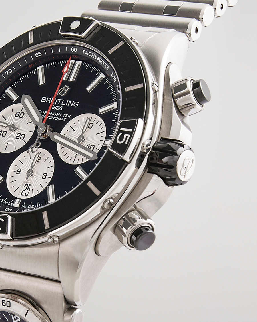 Hombres | Breitling Pre-Owned Super Chronomat B01 44 Steel Black | Breitling Pre-Owned | Super Chronomat B01 44 Steel Black