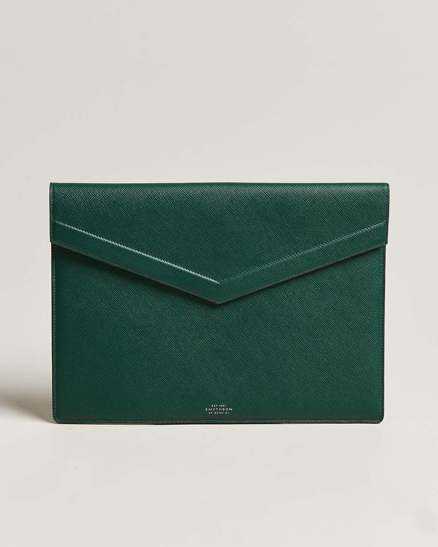 Hombres | Smythson Panama Large Envelope Portfolio Forest Green | Smythson | Panama Large Envelope Portfolio Forest Green