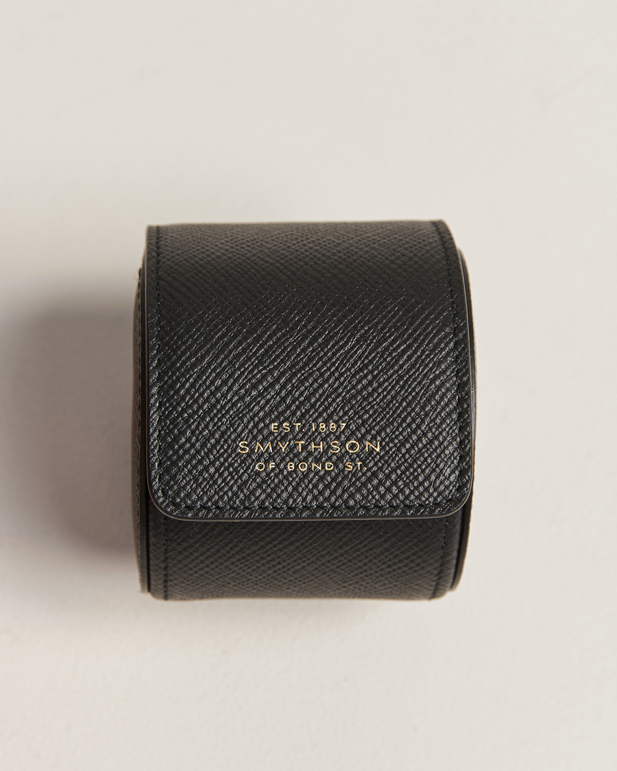 Hombres |  | Smythson | Panama Single Watch Roll Black