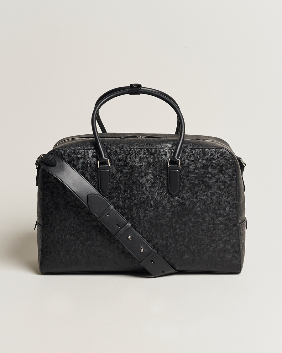 Hombres | Smythson Ludlow Soft Travel Bag Black | Smythson | Ludlow Soft Travel Bag Black