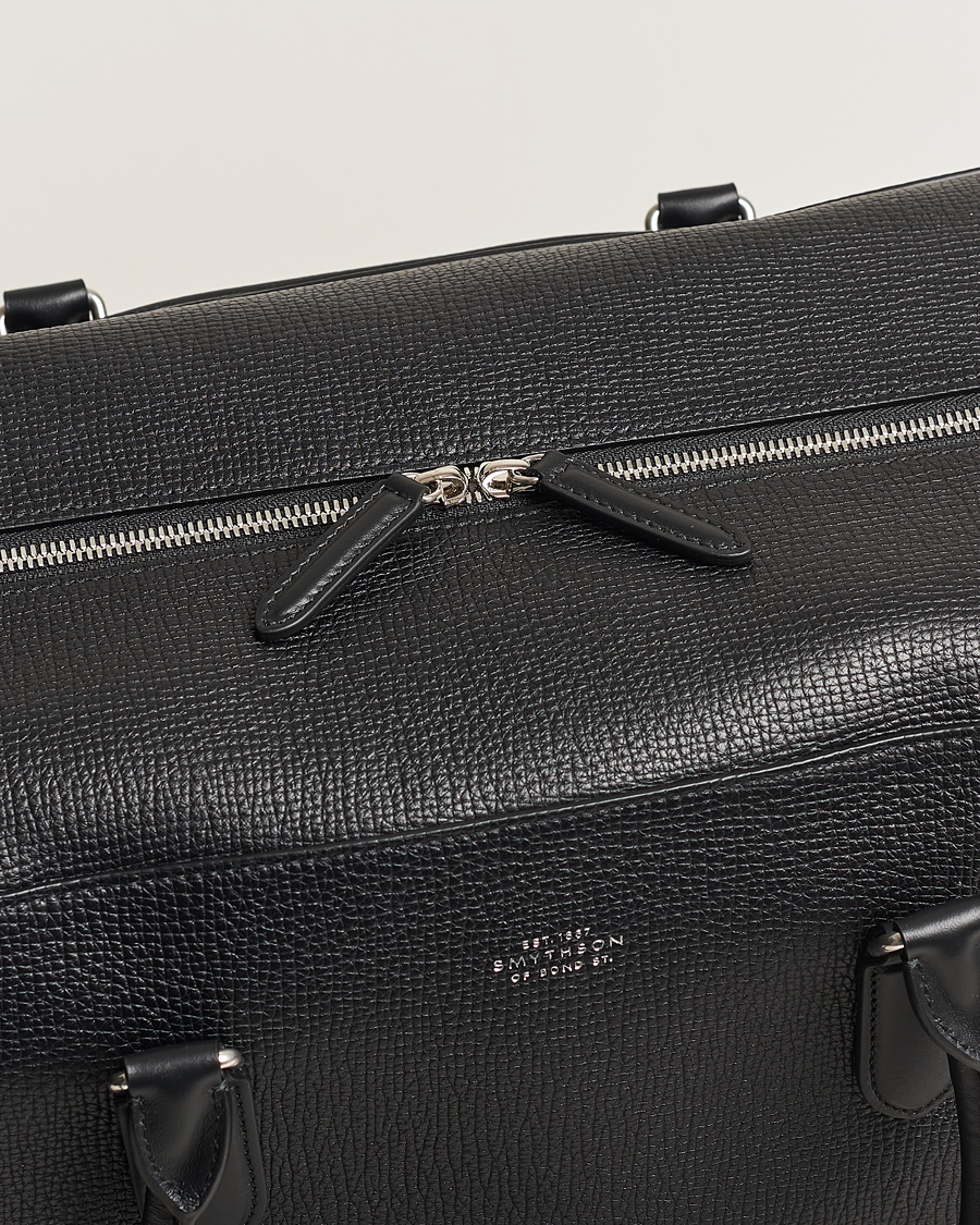 Hombres | Smythson Ludlow Soft Travel Bag Black | Smythson | Ludlow Soft Travel Bag Black