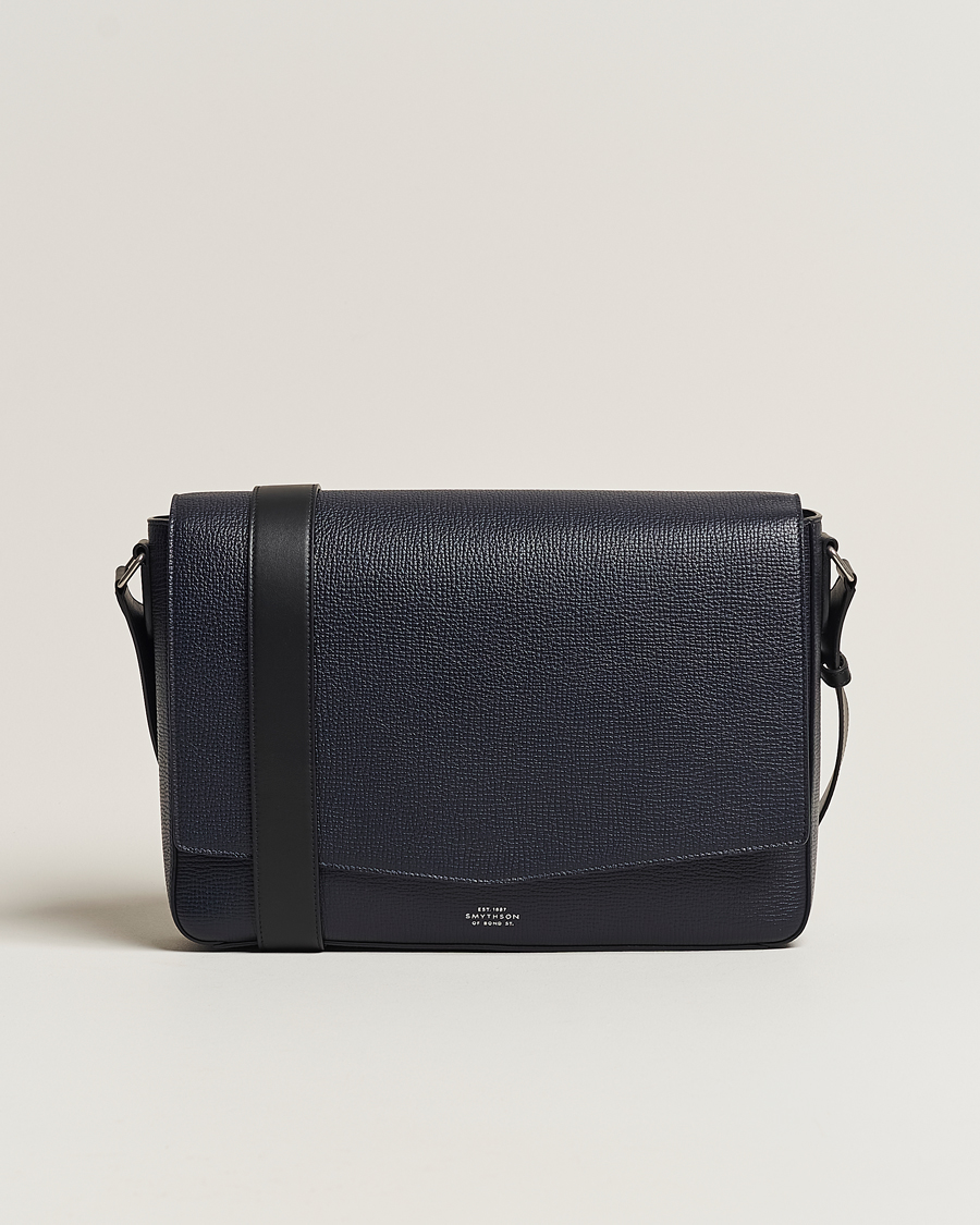 Hombres | Smythson Ludlow Messenger Bag Navy | Smythson | Ludlow Messenger Bag Navy