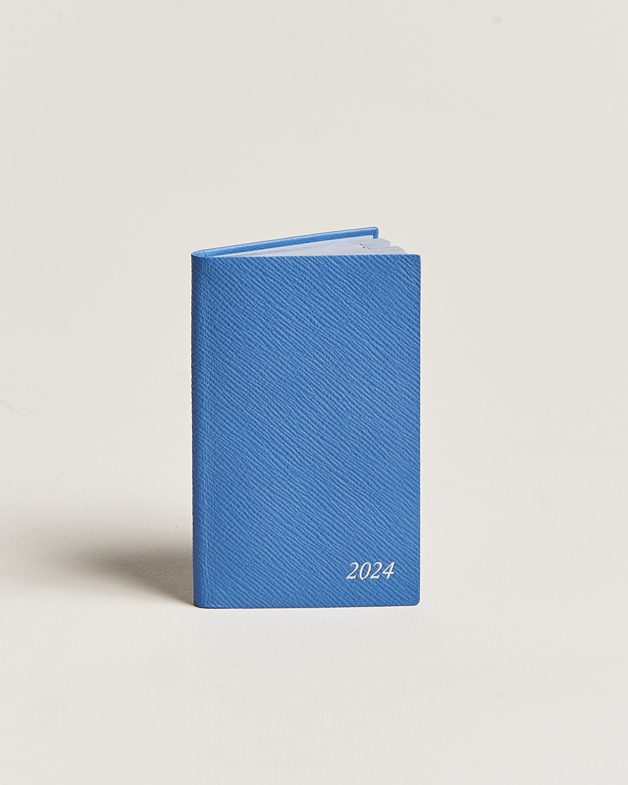 Hombres | Smythson Panama Crossgrain Diary 2024 Nile Blue | Smythson | Panama Crossgrain Diary 2024 Nile Blue