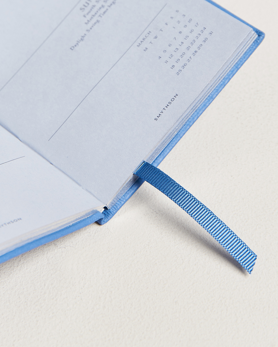 Hombres | Smythson Panama Crossgrain Diary 2024 Nile Blue | Smythson | Panama Crossgrain Diary 2024 Nile Blue