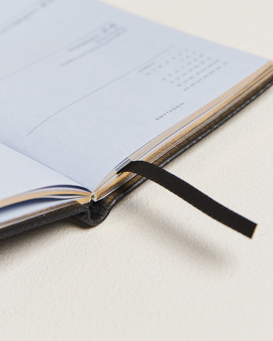 Hombres | Smythson Panama Crossgrain Diary 2024 Black | Smythson | Panama Crossgrain Diary 2024 Black