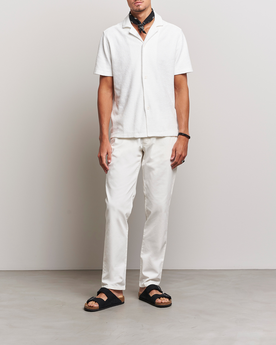Hombres | Pantalones | Orlebar Brown | Fallon Cotton Stretch Trousers Sea Mist