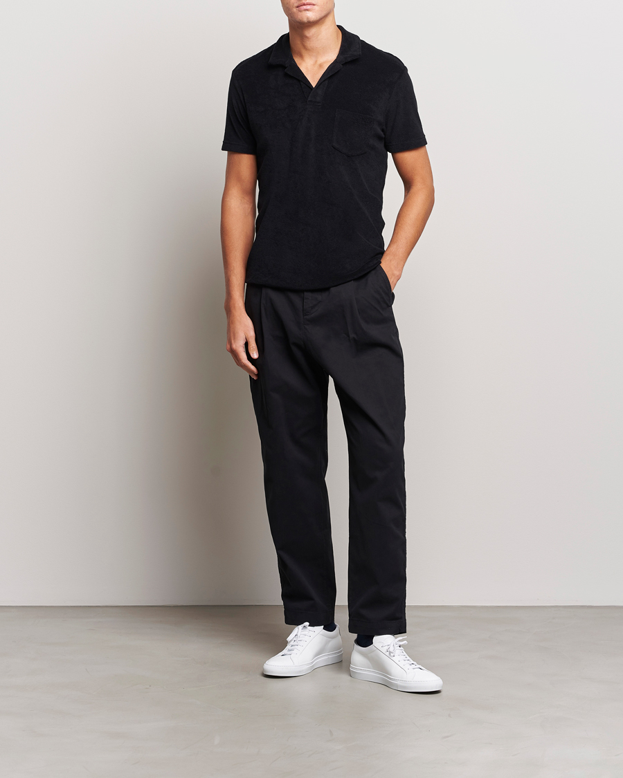 Hombres | Polos | Orlebar Brown | Terry Polo Black
