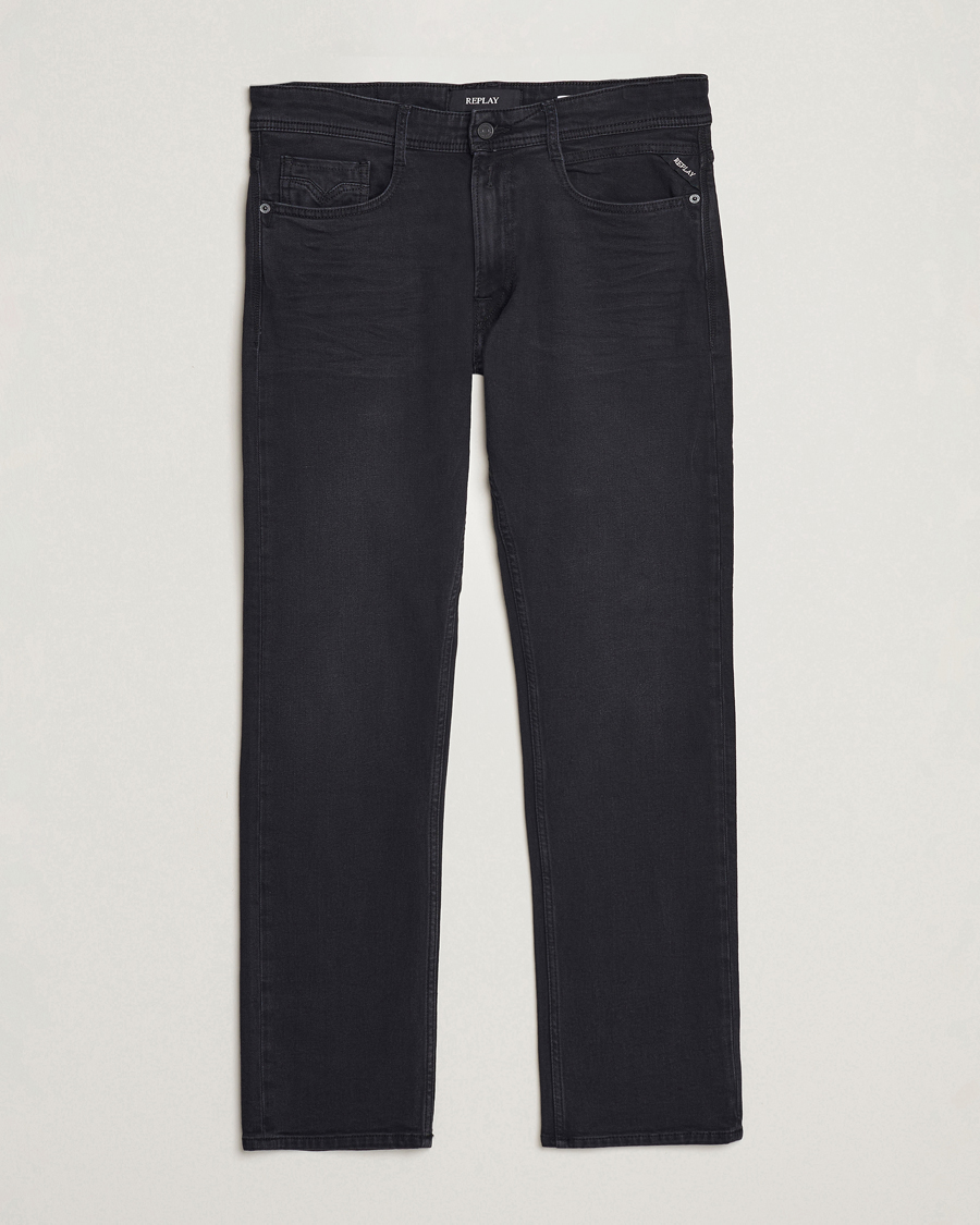 Hombres | Vaqueros | Replay | Rocco Tapered Stretch Jeans Washed Black