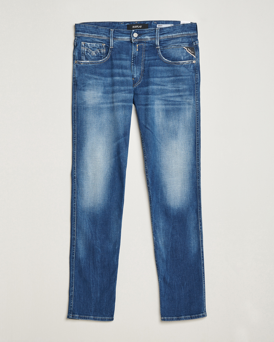 Hombres | Vaqueros | Replay | Anbass Super Stretch Bio Jeans Medium Blue