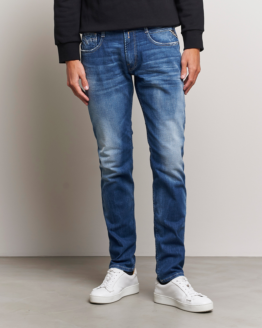 Hombres | Vaqueros | Replay | Anbass Super Stretch Bio Jeans Medium Blue