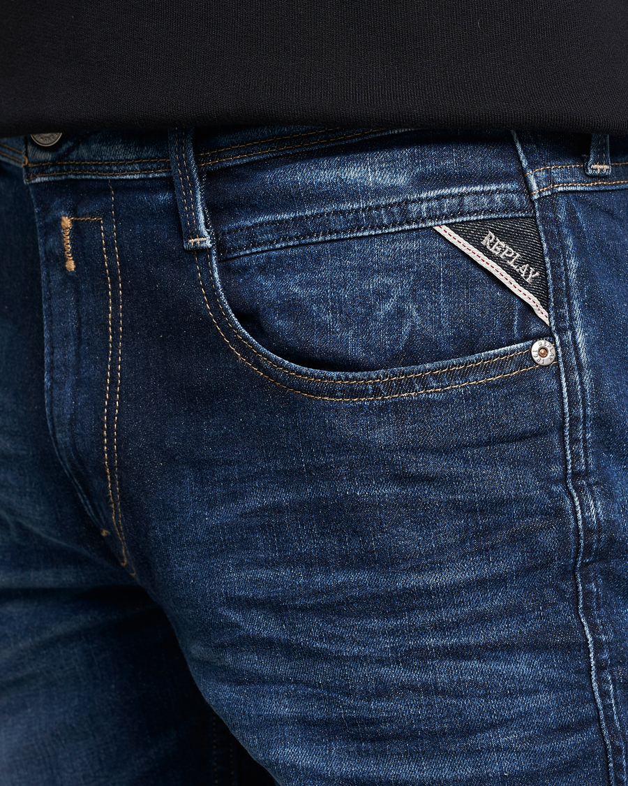 Hombres | Vaqueros | Replay | Anbass Super Stretch Bio Jeans Dark Blue