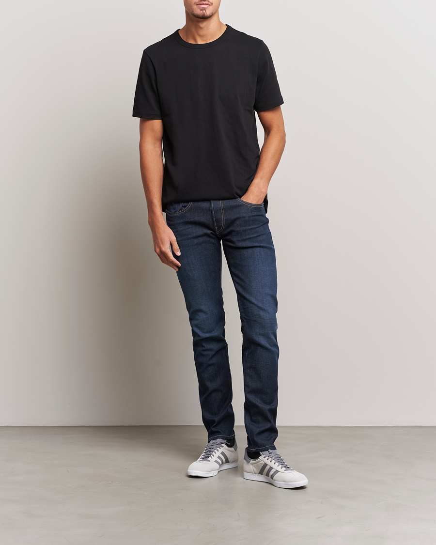 Hombres | Vaqueros | Replay | Anbass Hyperflex Re-Used Jeans Dark Blue