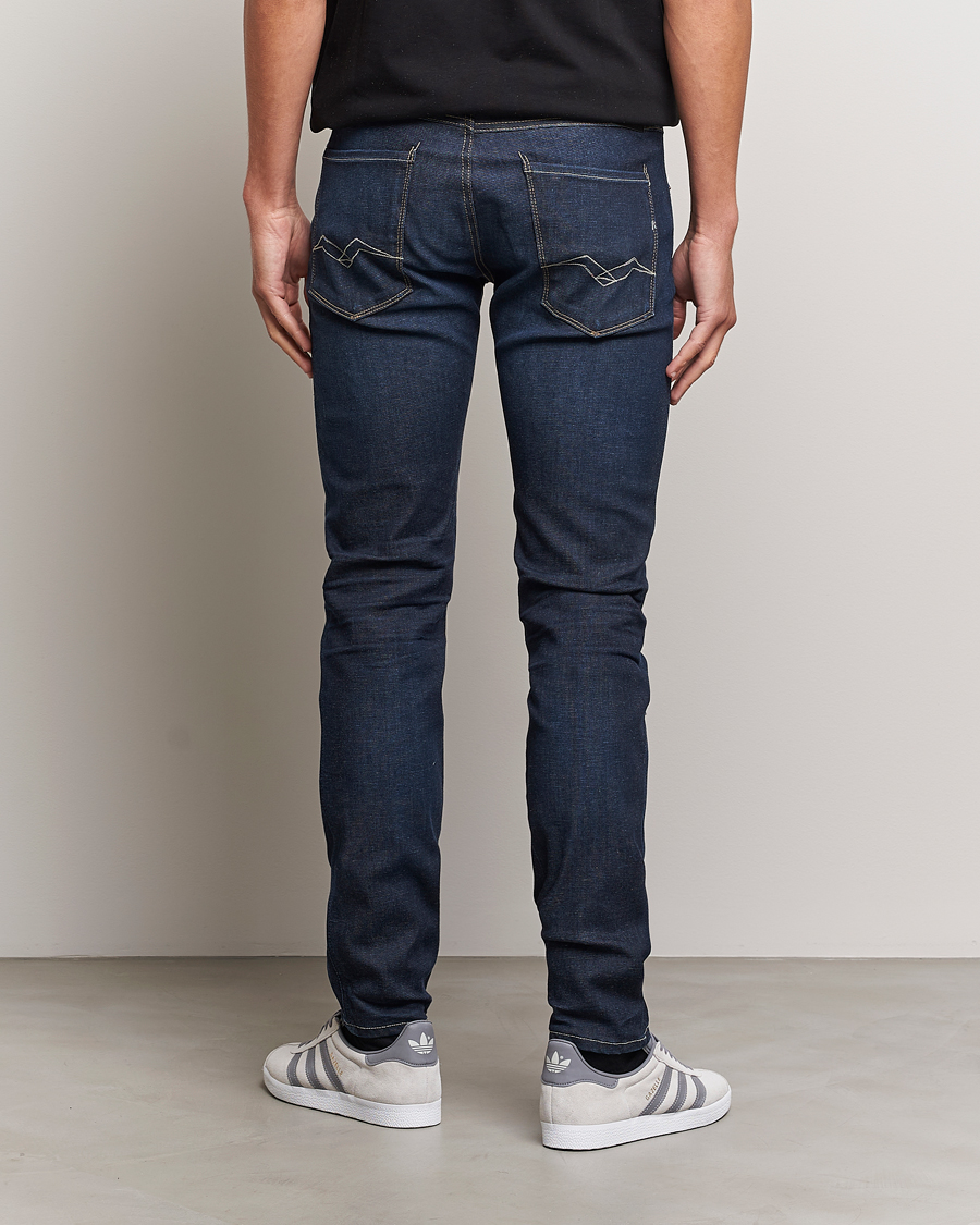 Hombres | Vaqueros | Replay | Anbass Hyperflex Re-Used Jeans Dark Blue