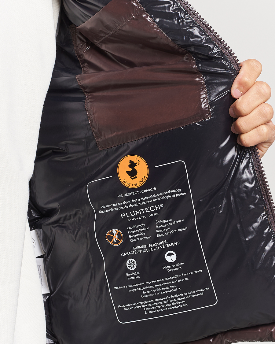 Hombres | Abrigos y chaquetas | Save The Duck | Ailantus Padded Puffer Vest Brown Black