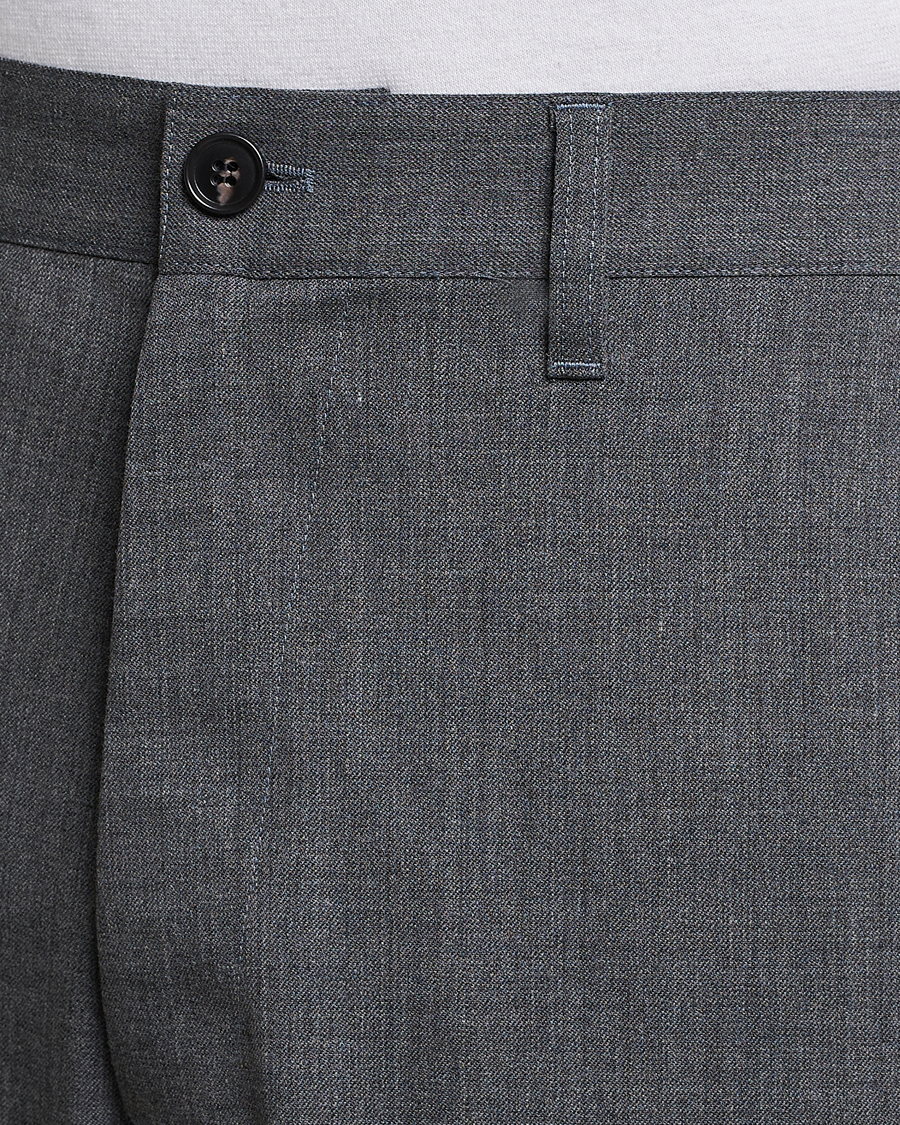 Hombres | Pantalones | Sunflower | Wide Twist Wool Trousers Grey Melange