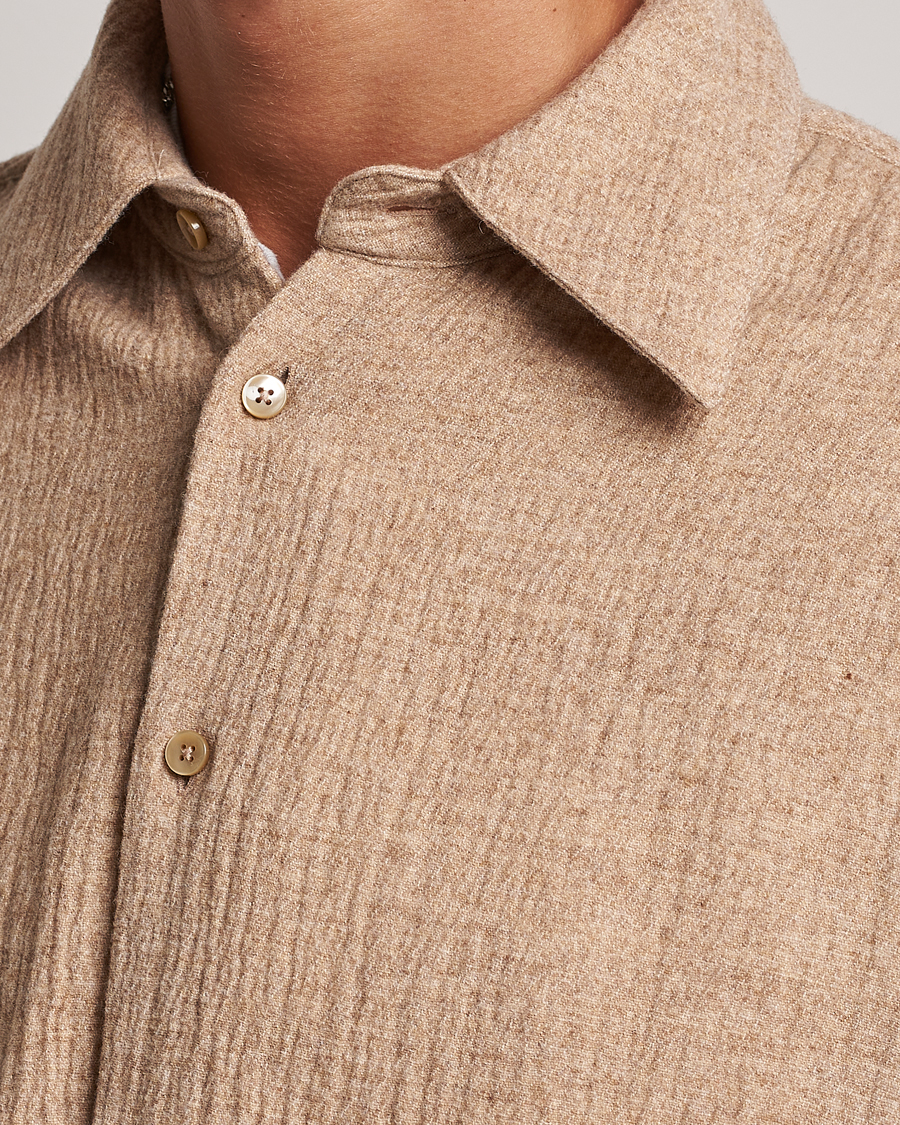 Hombres | Camisas | Sunflower | Please Light Wool Shirt Beige