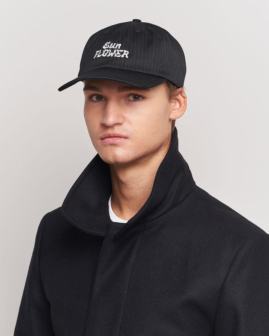 Hombres | Sunflower Pinstripe Dad Cap Black | Sunflower | Pinstripe Dad Cap Black